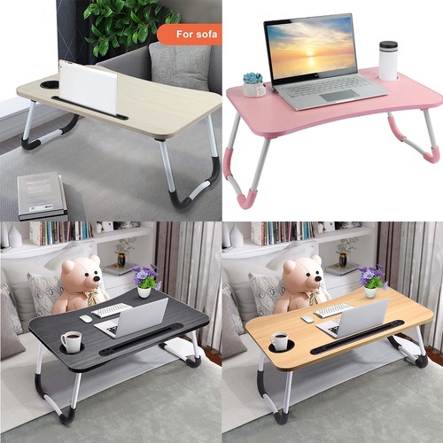 Folding laptop table bed tray - table,
