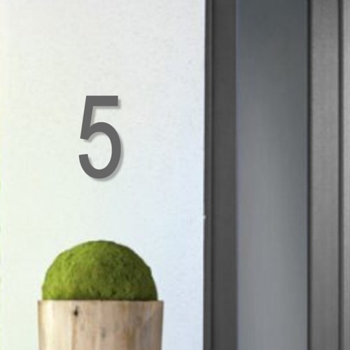 House number arial acrylic - number,