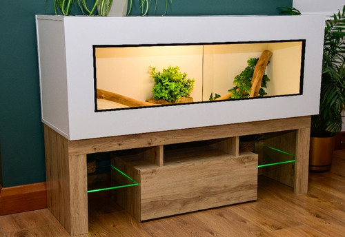 4ft modern white reptile - 4ft,