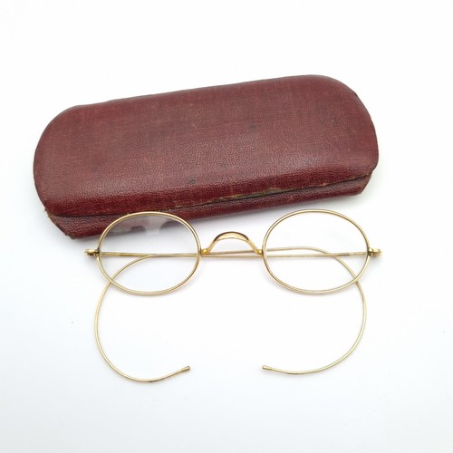 Gold filled spectacles - gold,