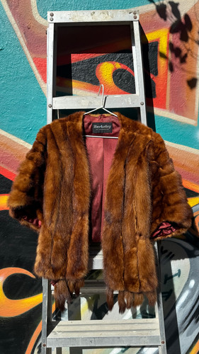 Vintage mink fur coat - coat, by