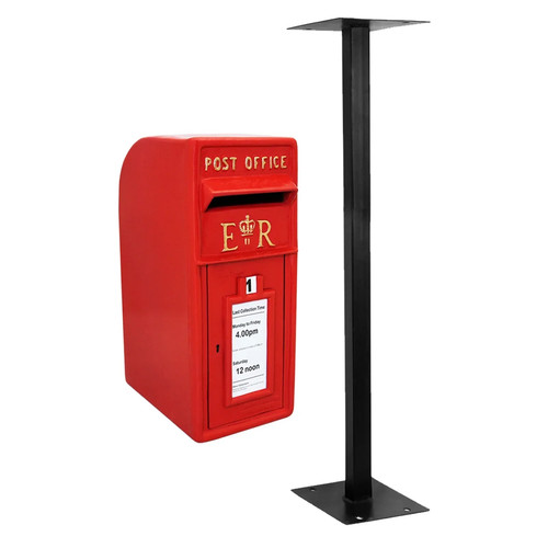 Royal mail post box with - royal,