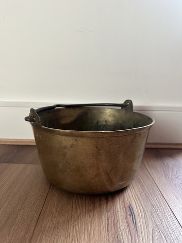 Vintage brass pot - pot, planter