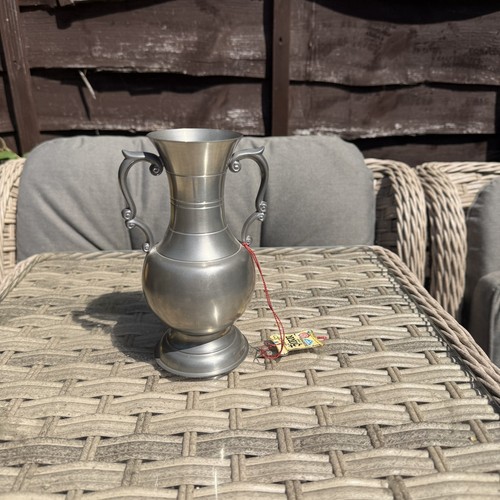 Pewter vase 5cm - pewter, 15.5cm