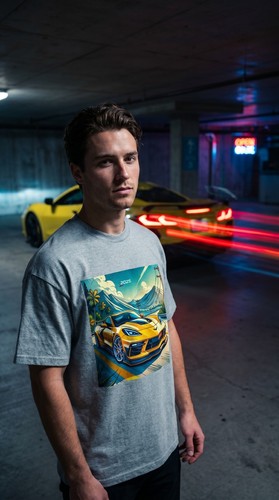 Corvette style car guy shirt - t,