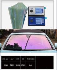 72% PURPLE/PINK CHAMELEON UK 100cm X 150cm Window Tint  Windscreen / Windshield.