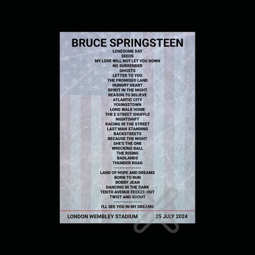 Bruce springsteen wembley - bruce,