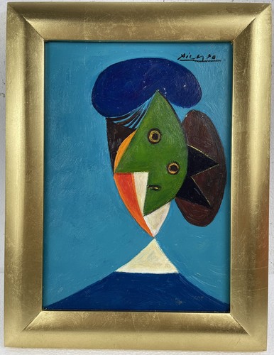 Pablo picasso oil cardboard - picasso,
