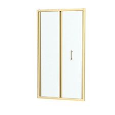 1000mm Brushed Brass Bi-fold