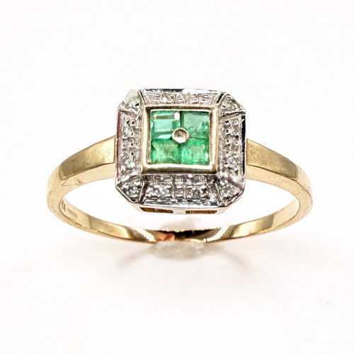 9ct gold art deco style - gold,