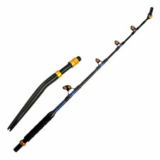 130-180Lb 5'6" Solid Fiberglass Blank Trolling Fishing Rod Bent Butt Swivel Tip