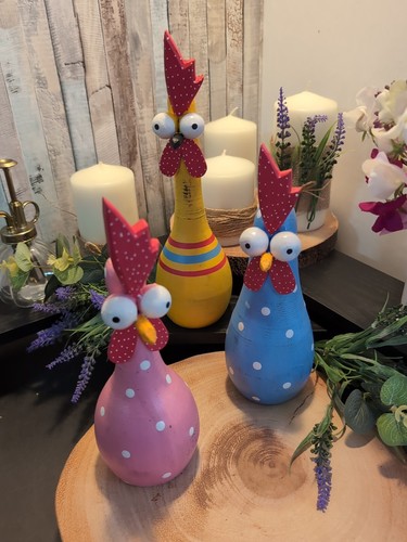 Quirky trio set - trio, chicken