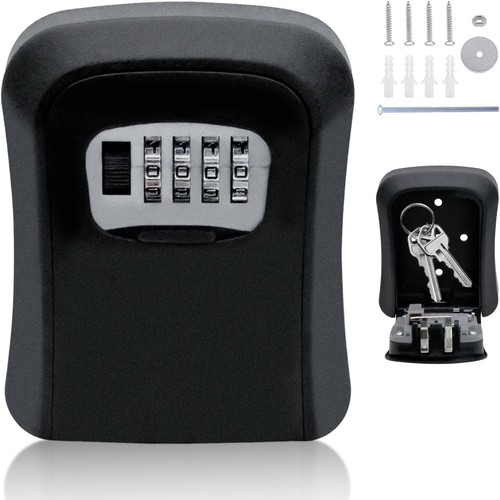 Wall mounted key safe - mounted,