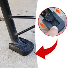 Motorcycle Accessories Rubber Pad For Foot Kickstand Extension Plate Stand Black