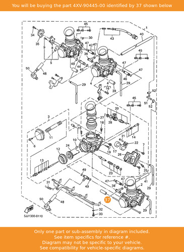 Yamaha hose 4xv 90445 - yamaha, 4xv-90445-00