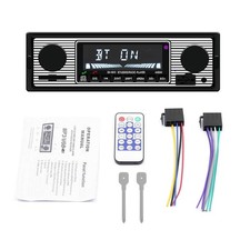Bluetooth Vintage Car MP3 Player FM Radio AUX Classic Stereo Audio Receiver