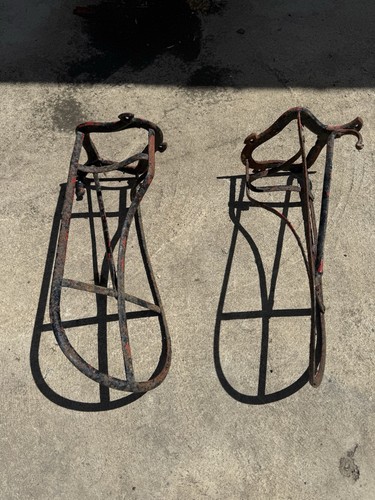 Vintage saddle rack - saddle, x