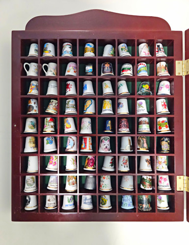 72pc vintage souvenir thimble - 72pc,