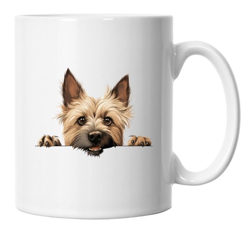 Cairn terrier mug peeking - terrier,