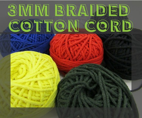 Braided cotton cord - cord,