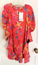 Zara Floral Print Red Jumpsuit