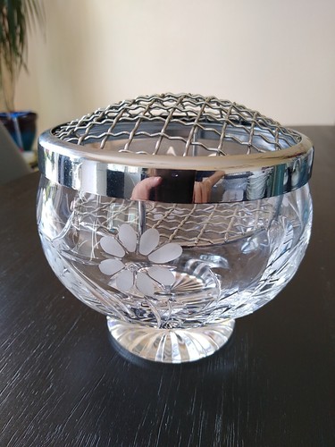 Stuart glass crystal rose bowl - glass,