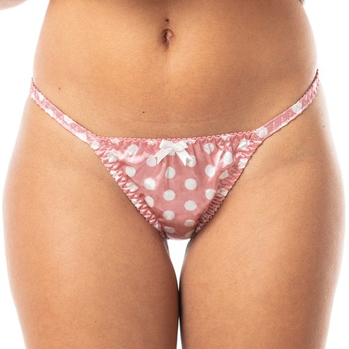 Soft satin polkadot sissy - satin,