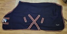 Rhinegold Premium Tech Celltex Stable Cooler Travel Rug Navy 6'6" Like Thermatex