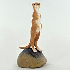 Meerkat On Rock Animal Figurine Farm Garden Gift NEW Hand Painted Fiesta 04040