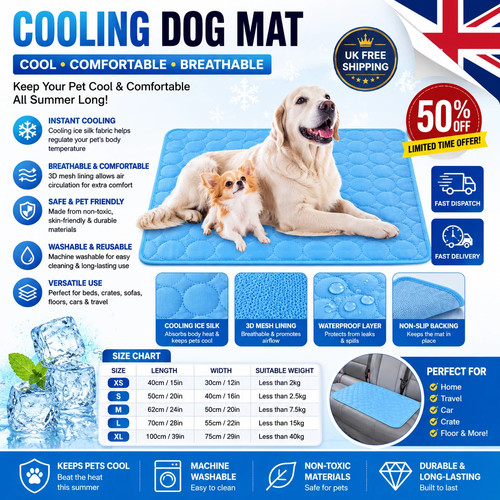 Large self cooling mat - xl, bed
