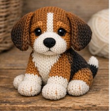 Beagle Puppy Knitting Pattern