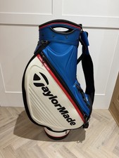 Taylormade Tour Red White Blue Golf Staff Bag 6 way Velour top - Rare .