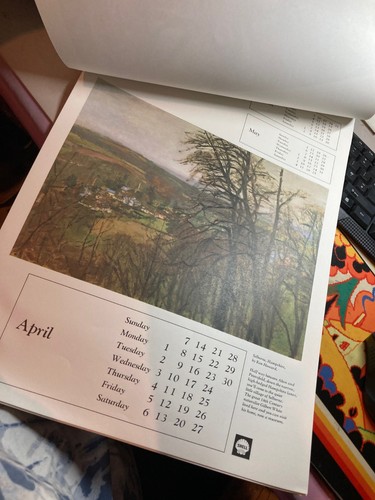 Vintage 1968 calendar shell - vintage,
