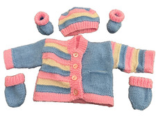 beautiful hand knitted baby