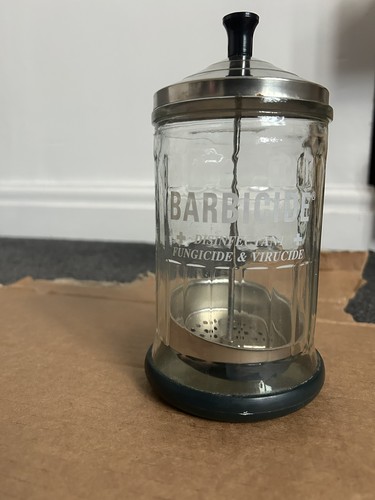 Barbicide disinfectant glass - barbicide,