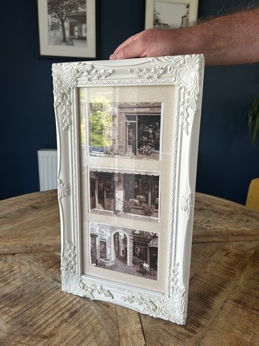 Shabby chic white ornate - shabby,