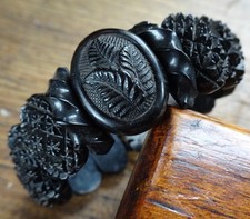 antique Victorian WHITBY JET