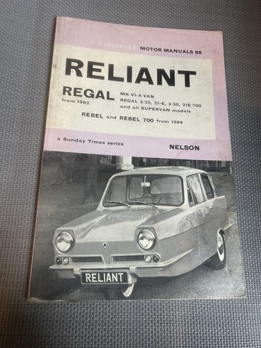 Reliant regal supervan - &, from