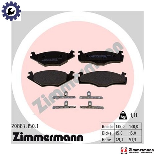 Brake pad set disc - pad,