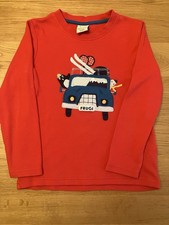 Frugi 5-6 Red Long Sleeved Top