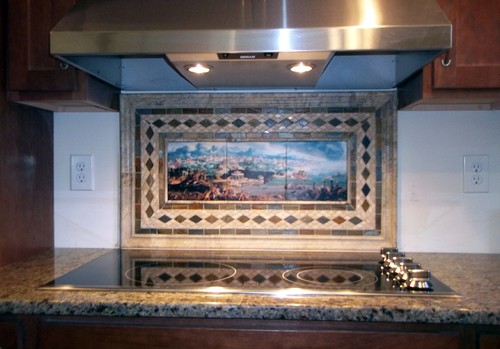 Tile mural panorama ancient - tile,