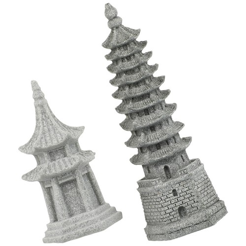 2pcs mini pagoda statue micro - 2pcs,