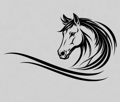 Horsebox vinyl decal - x,