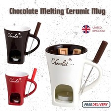 Coffee chocolate fondue mugs - coffee,