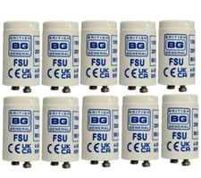 Fluorescent Light Starter for 4ft 5ft 6ft Tubes 4w - 80w - Pack of 10 BG FSU