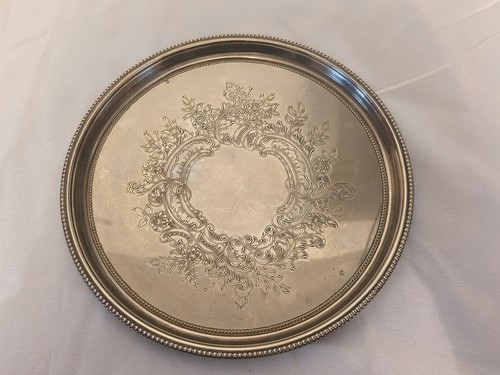 Vintage serving tray silver - vintage,