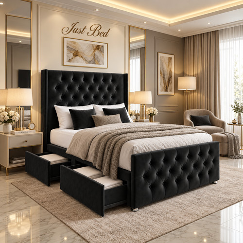 Plush divan bed set - divan,