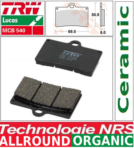 Organic front brake pads - brake,