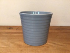 Vintage Hornsea Pottery Concept Powder Blue Plant Pot  1980s 5.5” Tall