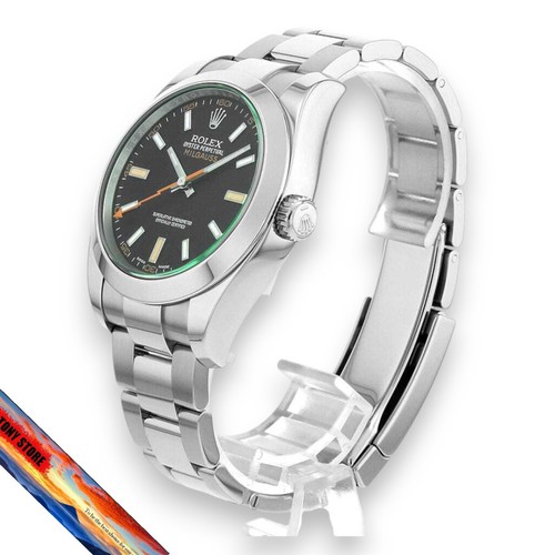 Rolex milgauss 116400gv green - rolex,